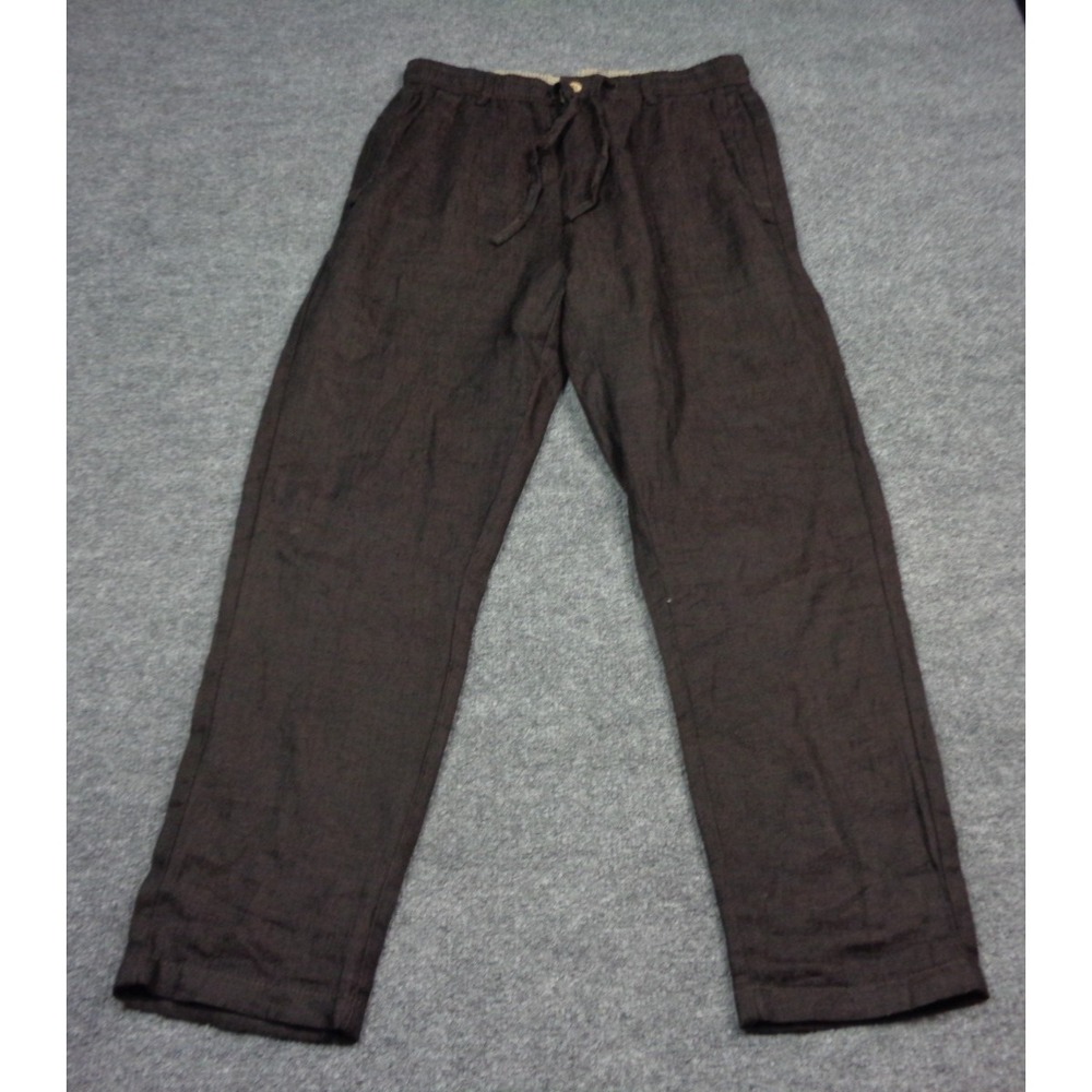 Kidoriman Kireina Pants Men Brown Linen Japanese Jogger Harem Baggy Stretch